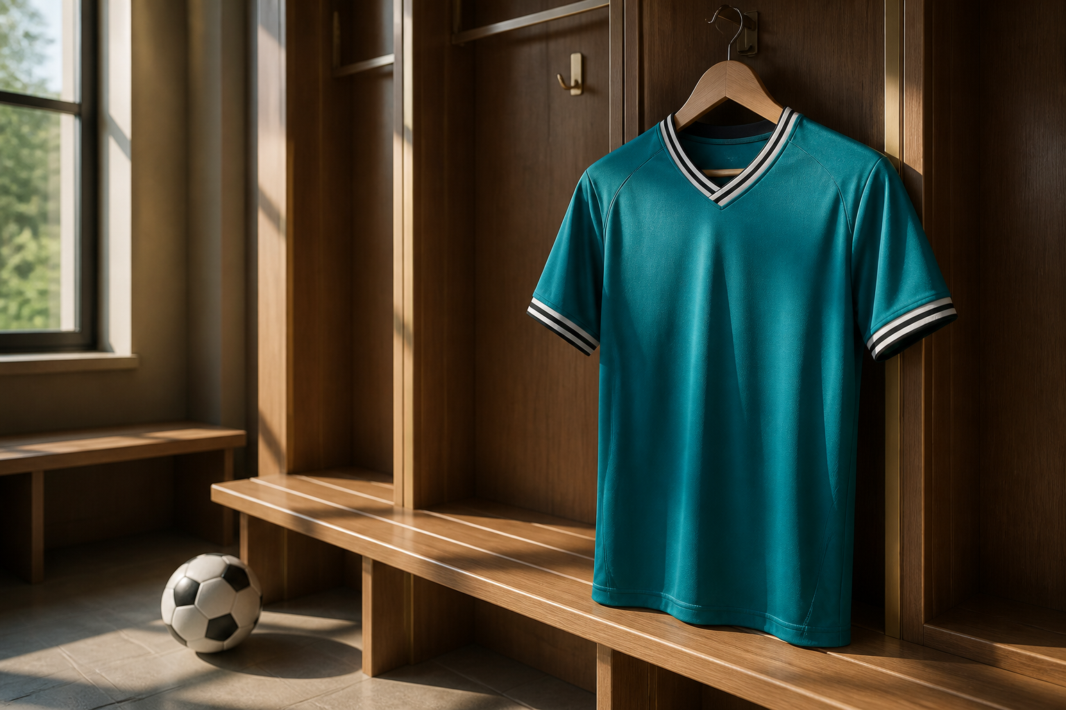 Camiseta turquesa genérica en vestuario